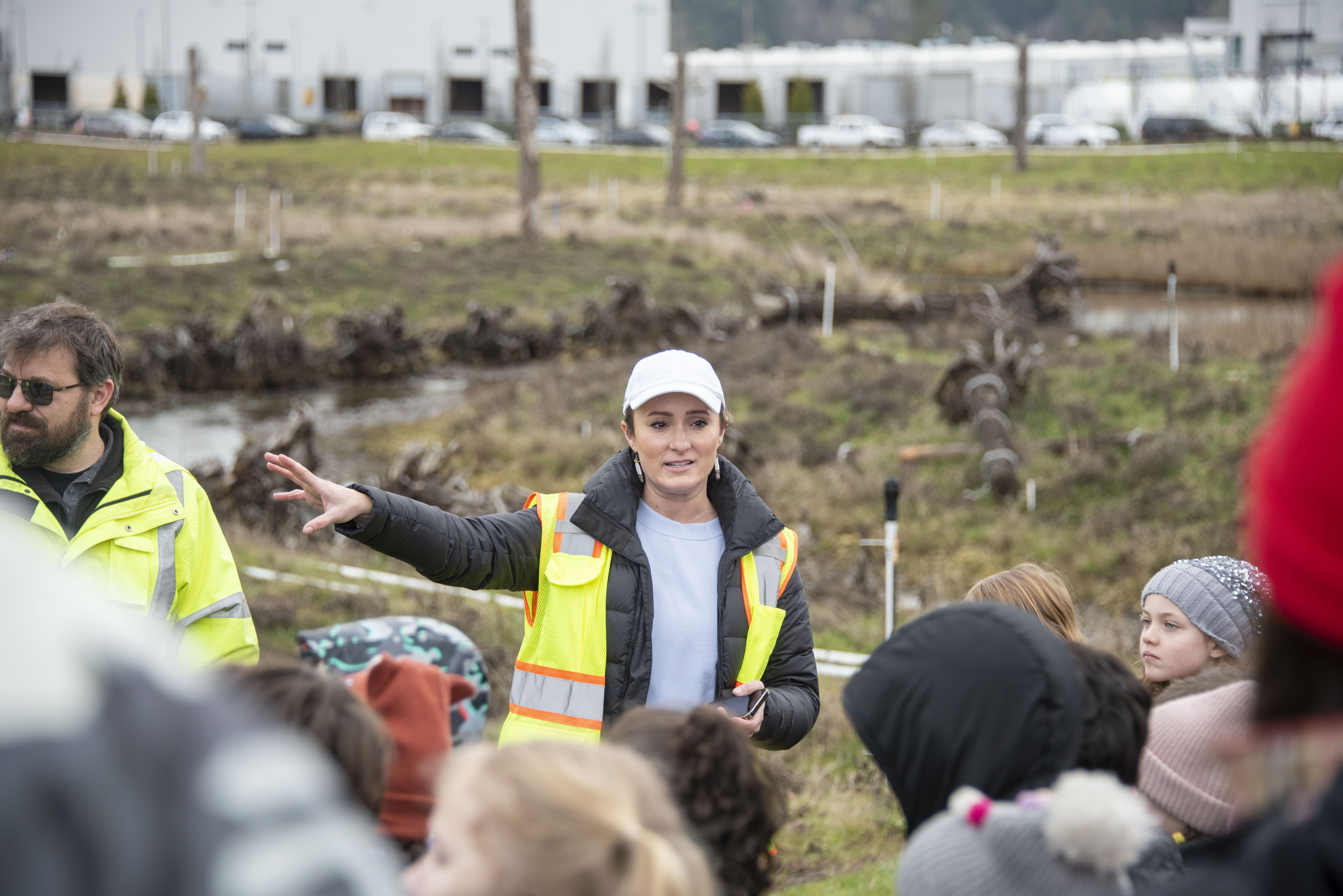 Tree planting event at Wapato Creek.
