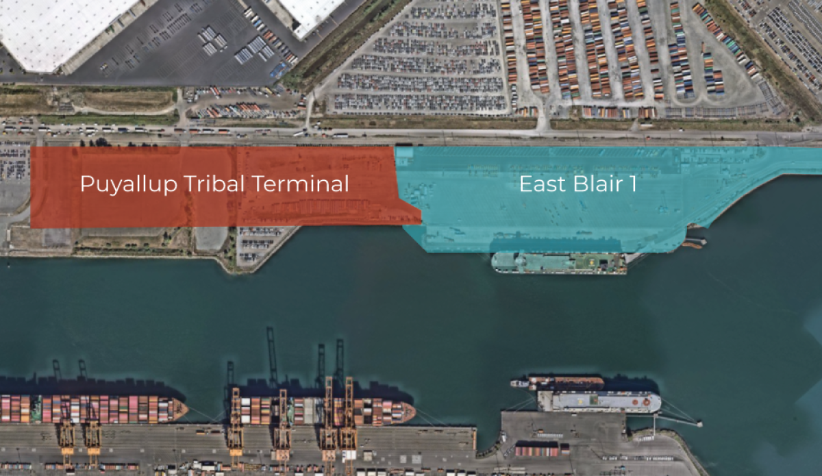 The Puyallup Tribe owns the land where the Puyallup Tribal Terminal is intended to be built.