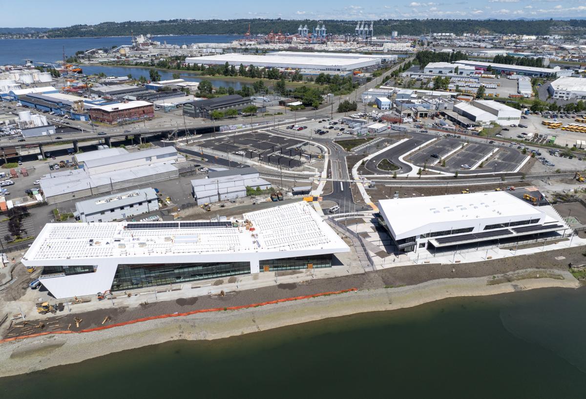The Maritime Center construction site.